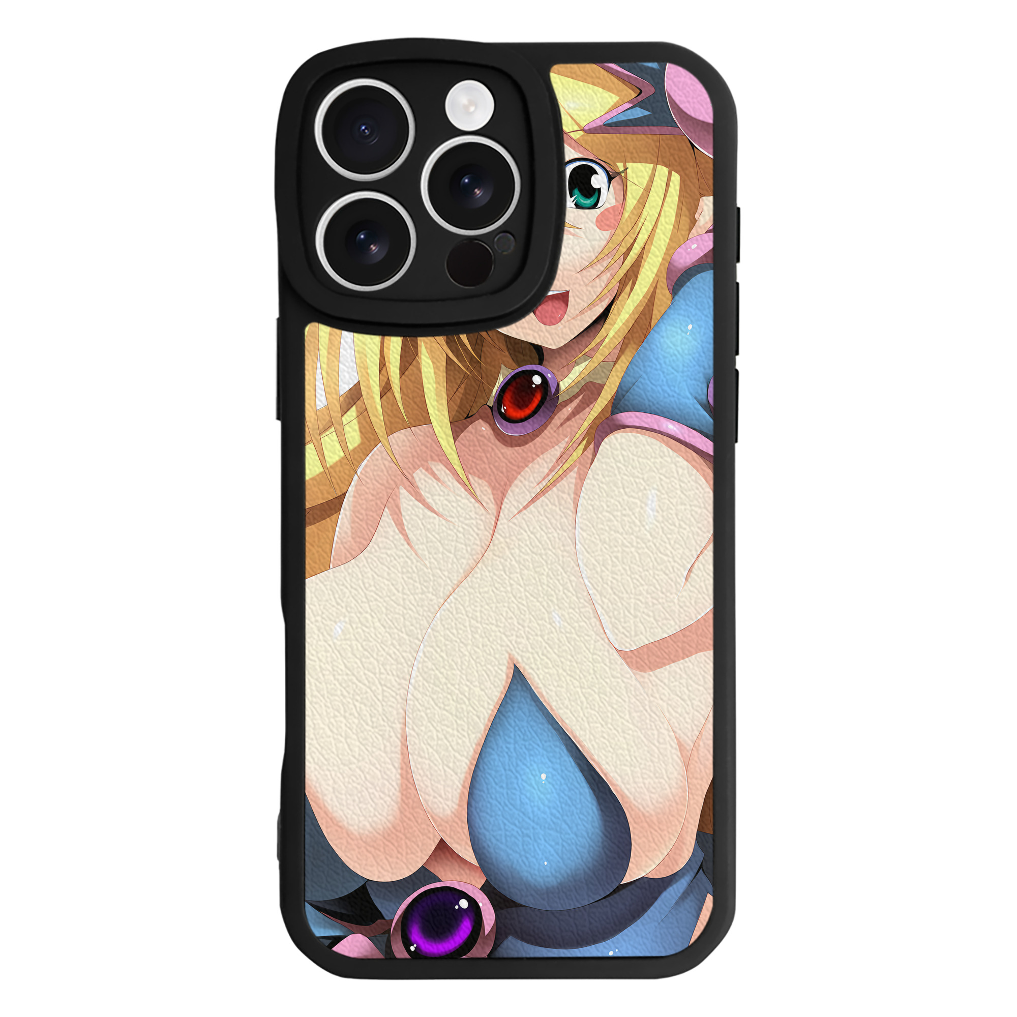 （画像用） 遊☆戯☆王 Yu-Gi-Oh! 【iPhone 16シリーズ対応】シリコンスマホケース（レザー調） 材質：シリコン